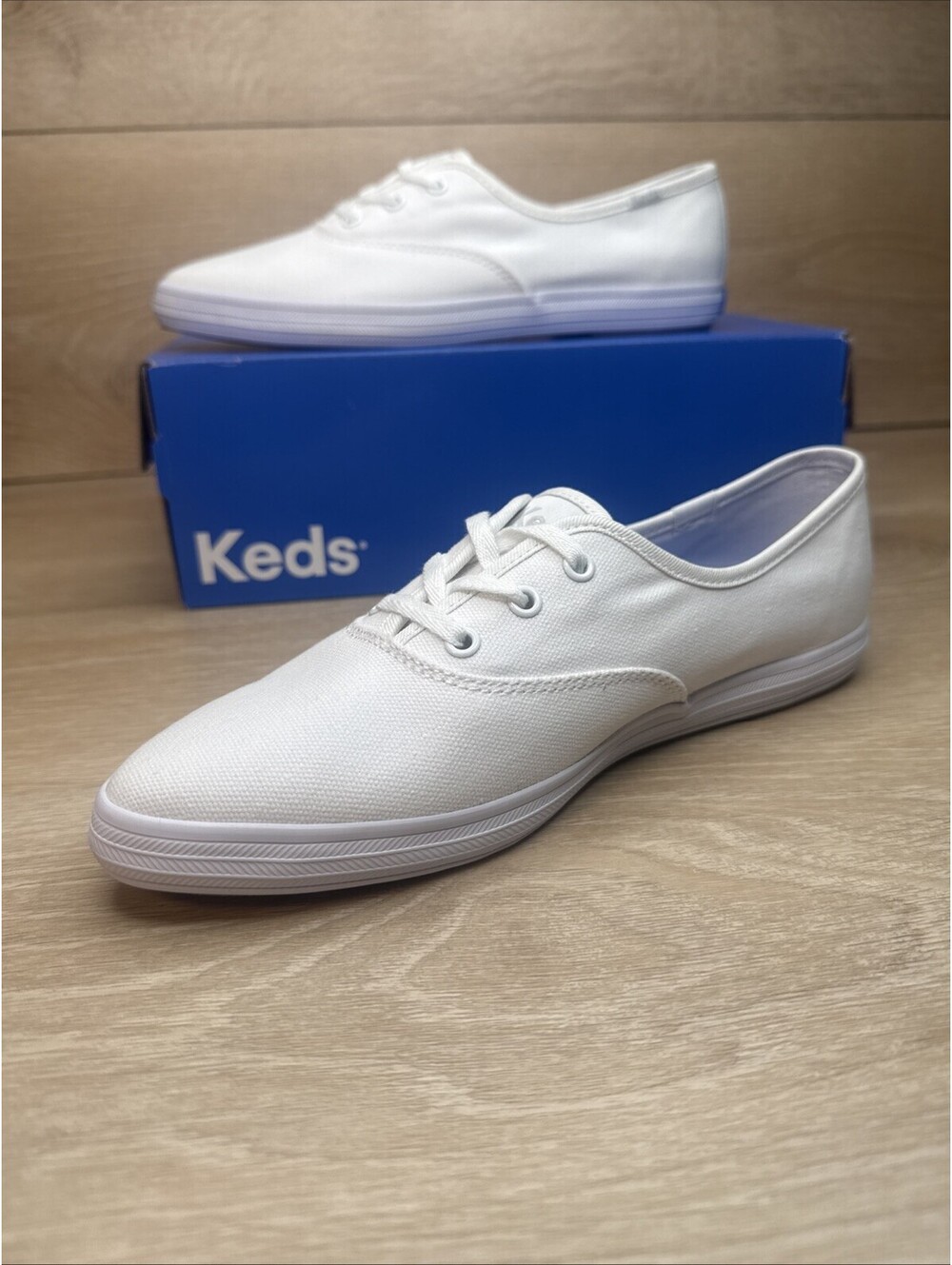Keds Champion Point Low Canvas Lace Up Women Size 7.5 M - Picture 3 of 11